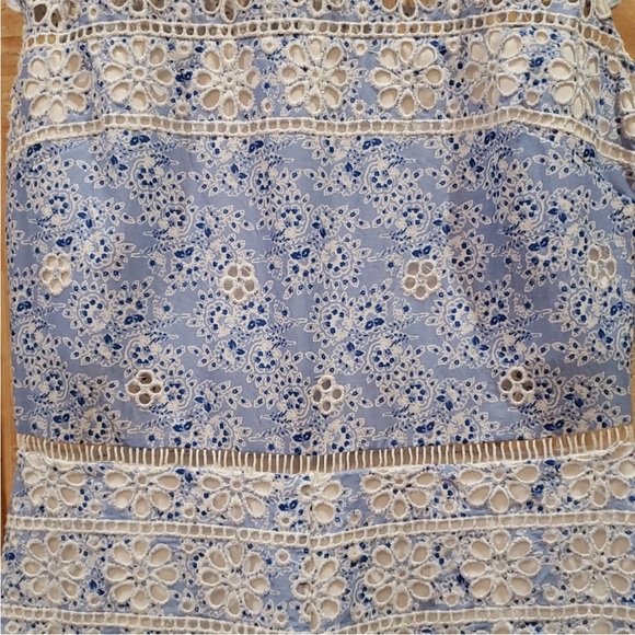 Karina Grimaldi Romper Blue and White - Picture 3 of 6